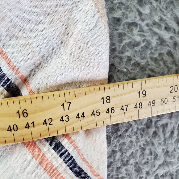 Uncle Frank Dress Womens Large Multicolor Striped Lightweight Linen Blend Midi - Picture 7 of 8